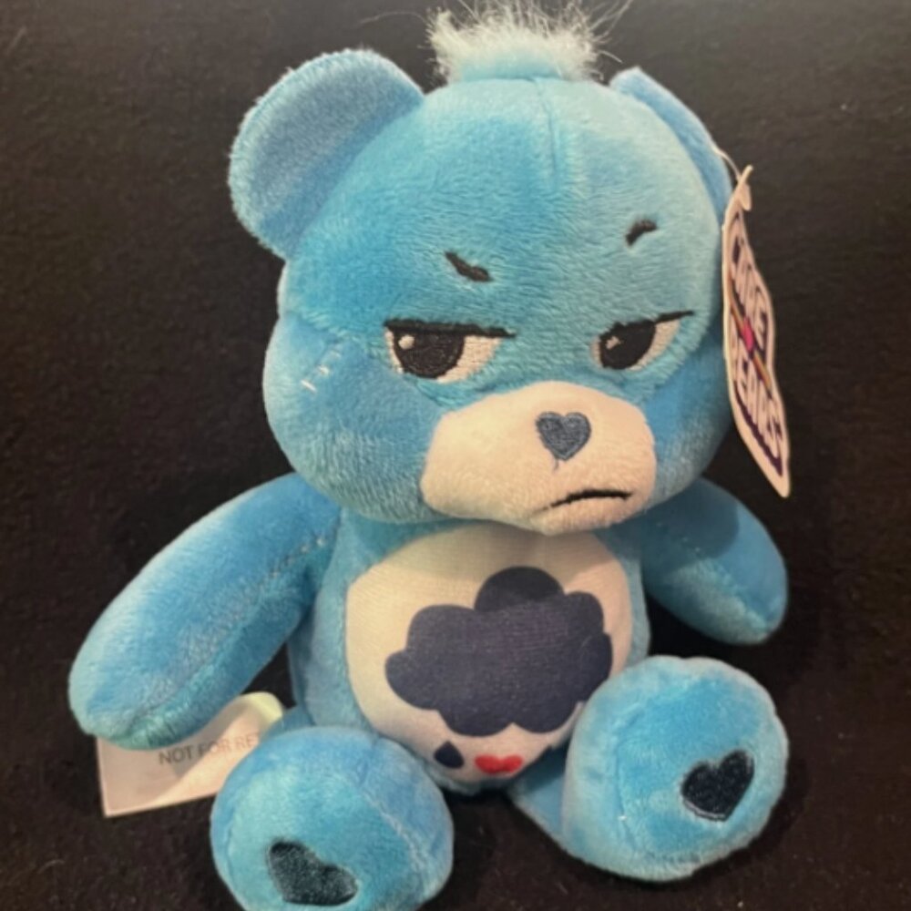 Care Bears Grumpy Bear Plush Blue Stuffed Cloud Belly Stuffie Sad Toy